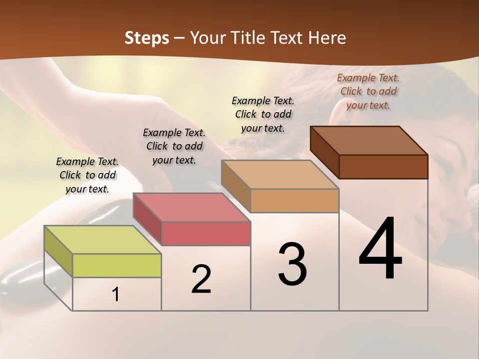 A Woman Getting A Hot Stone Massage At A Spa PowerPoint Template