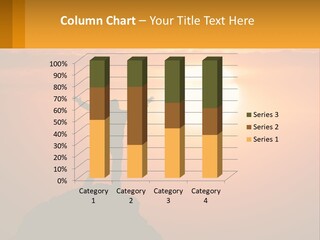 A Man Standing On Top Of A Hill With His Arms Outstretched PowerPoint Template