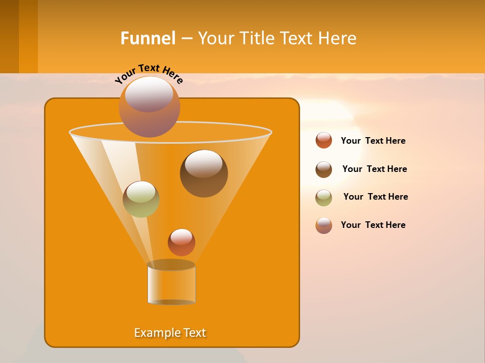A Man Standing On Top Of A Hill With His Arms Outstretched PowerPoint Template