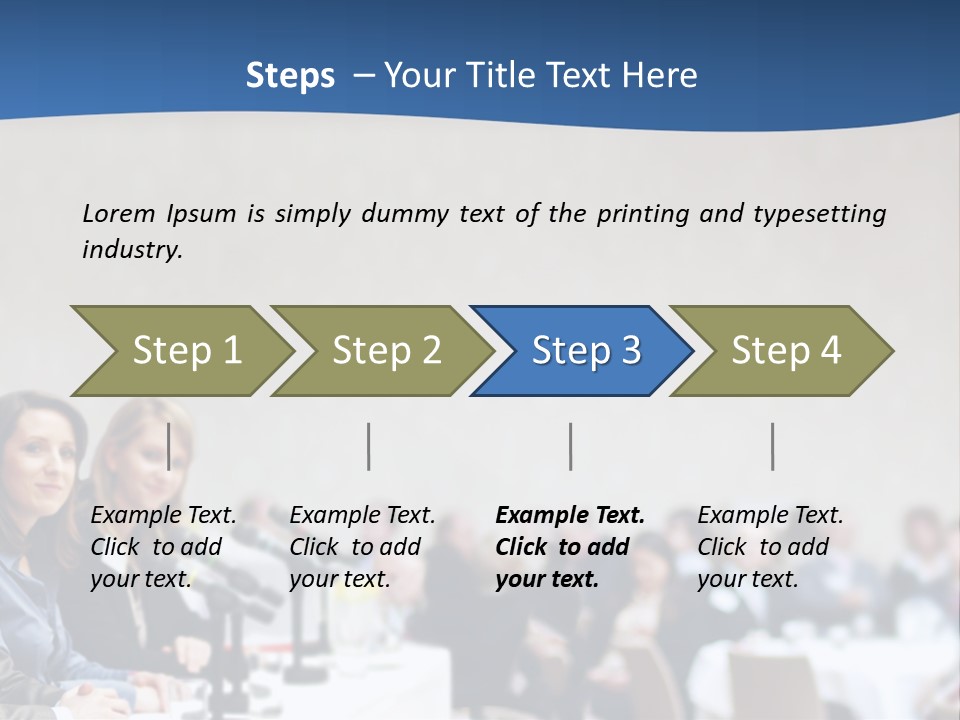 A Group Of People Sitting At A Table In Front Of Microphones PowerPoint Template
