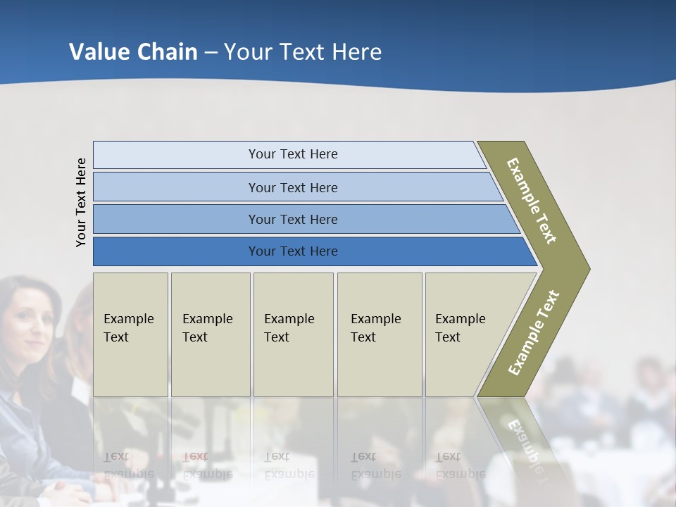 A Group Of People Sitting At A Table In Front Of Microphones PowerPoint Template