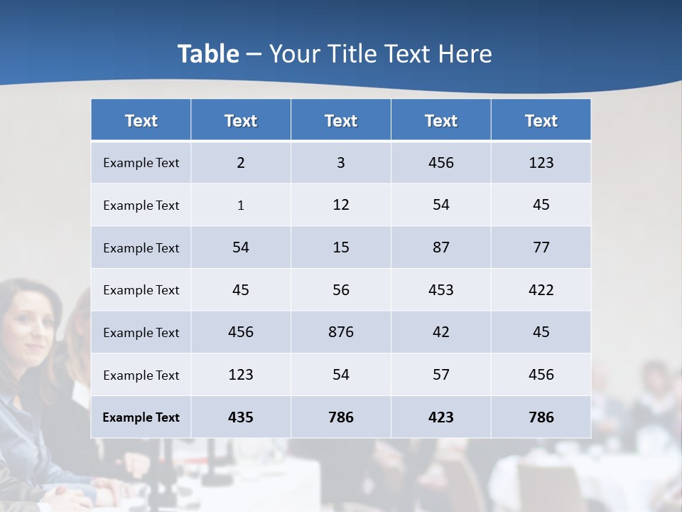 A Group Of People Sitting At A Table In Front Of Microphones PowerPoint Template
