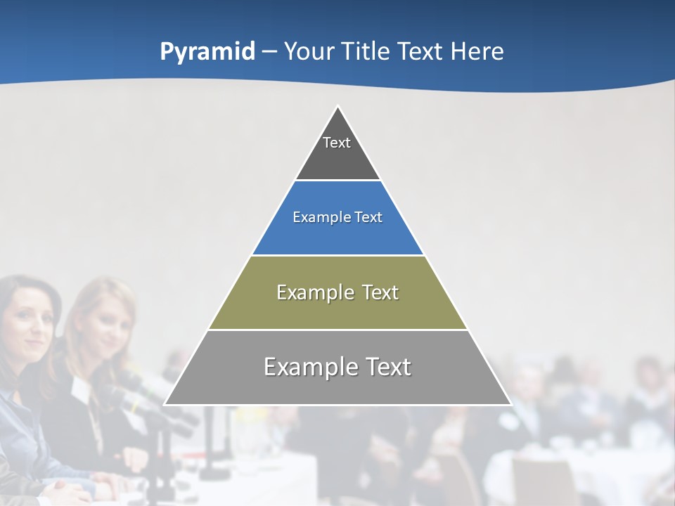 A Group Of People Sitting At A Table In Front Of Microphones PowerPoint Template