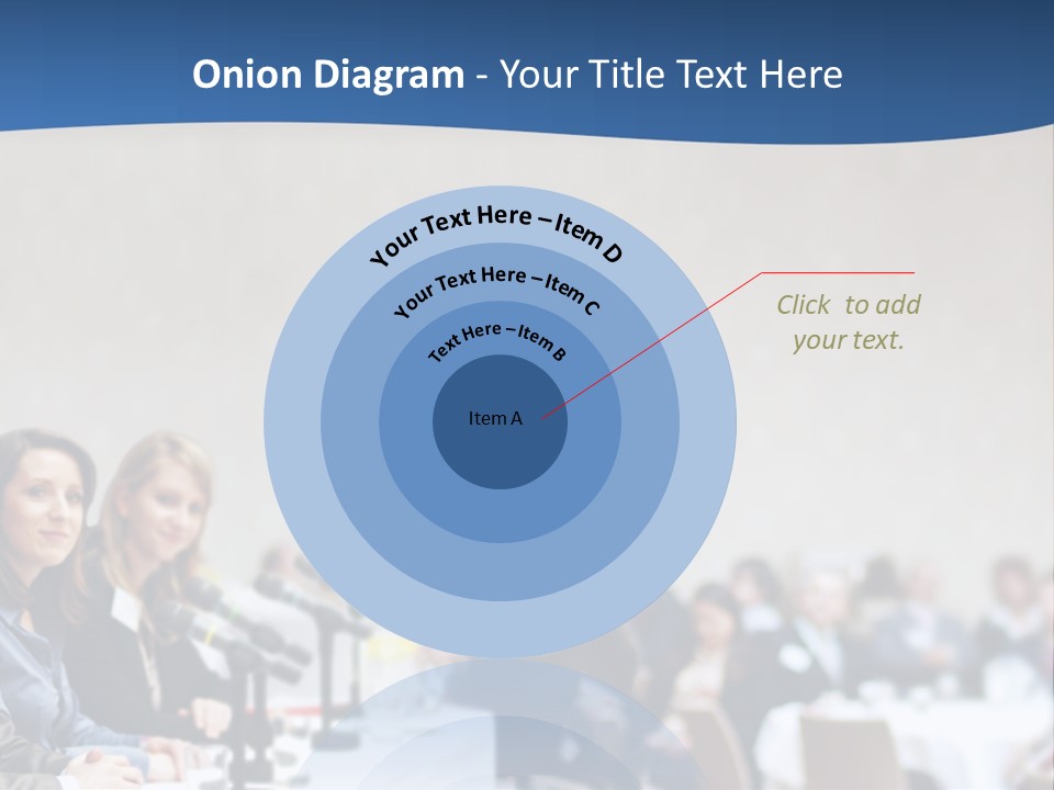 A Group Of People Sitting At A Table In Front Of Microphones PowerPoint Template
