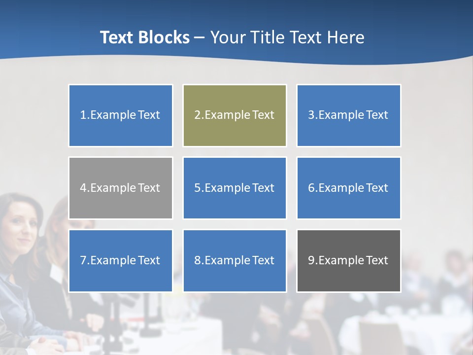 A Group Of People Sitting At A Table In Front Of Microphones PowerPoint Template