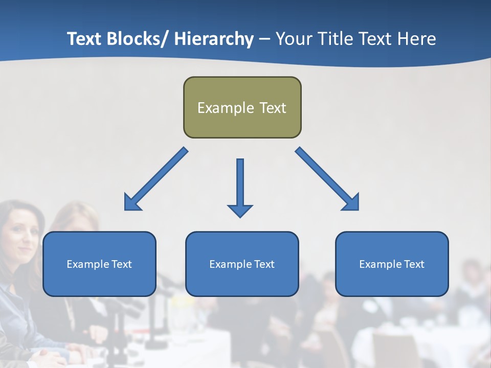 A Group Of People Sitting At A Table In Front Of Microphones PowerPoint Template