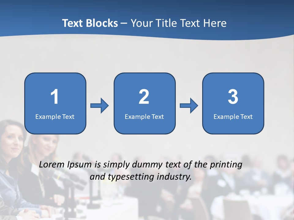 A Group Of People Sitting At A Table In Front Of Microphones PowerPoint Template