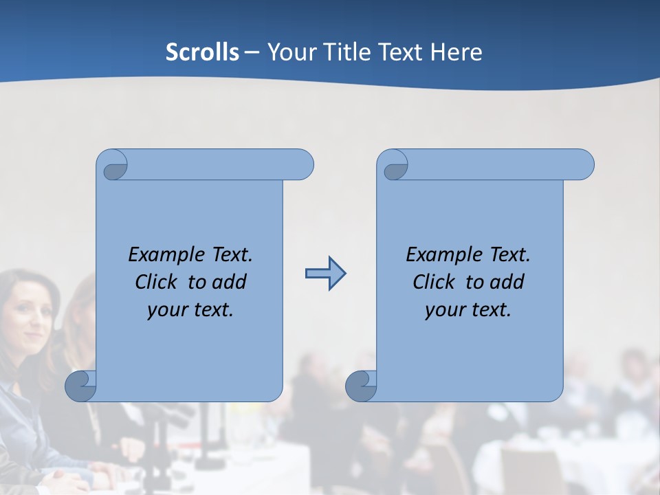 A Group Of People Sitting At A Table In Front Of Microphones PowerPoint Template