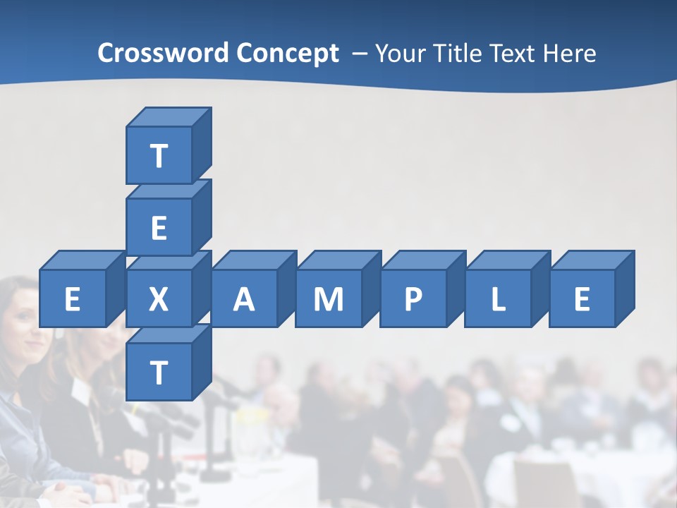 A Group Of People Sitting At A Table In Front Of Microphones PowerPoint Template