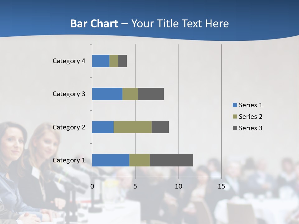 A Group Of People Sitting At A Table In Front Of Microphones PowerPoint Template