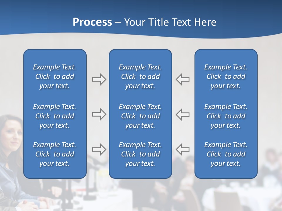 A Group Of People Sitting At A Table In Front Of Microphones PowerPoint Template