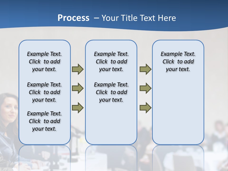 A Group Of People Sitting At A Table In Front Of Microphones PowerPoint Template
