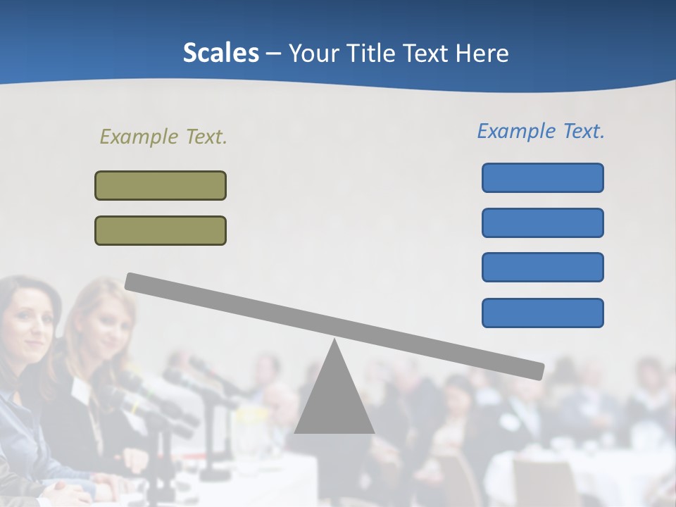A Group Of People Sitting At A Table In Front Of Microphones PowerPoint Template