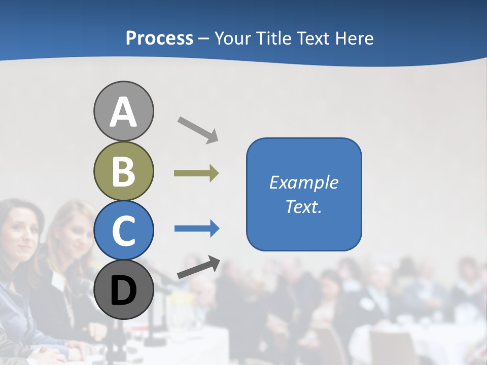 A Group Of People Sitting At A Table In Front Of Microphones PowerPoint Template