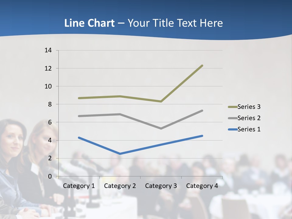 A Group Of People Sitting At A Table In Front Of Microphones PowerPoint Template