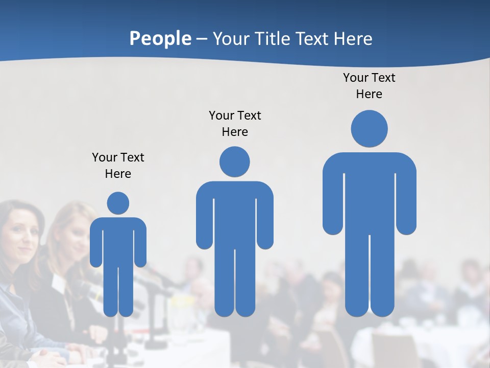 A Group Of People Sitting At A Table In Front Of Microphones PowerPoint Template