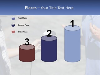 A Person Holding A Microphone With A Microphone In Front Of Them PowerPoint Template