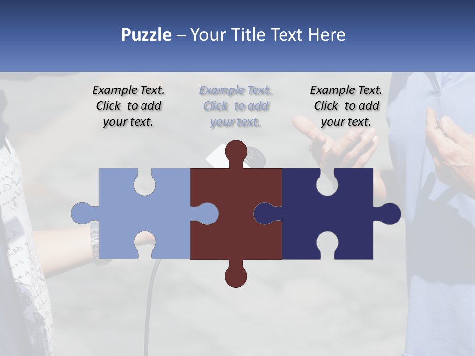 A Person Holding A Microphone With A Microphone In Front Of Them PowerPoint Template