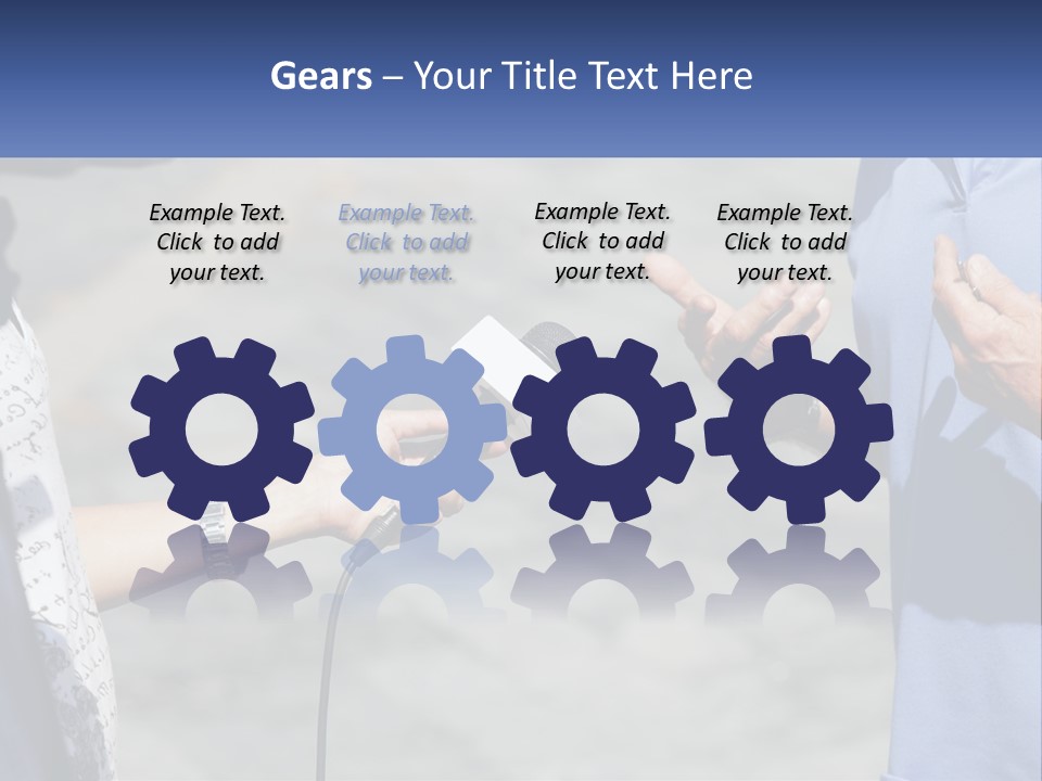 A Person Holding A Microphone With A Microphone In Front Of Them PowerPoint Template