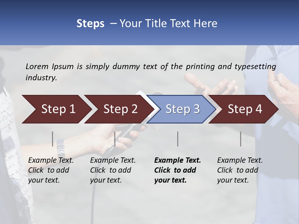 A Person Holding A Microphone With A Microphone In Front Of Them PowerPoint Template