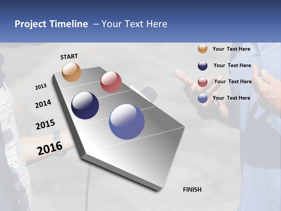 A Person Holding A Microphone With A Microphone In Front Of Them PowerPoint Template