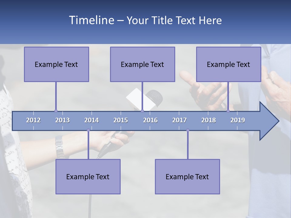 A Person Holding A Microphone With A Microphone In Front Of Them PowerPoint Template