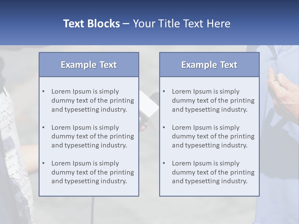 A Person Holding A Microphone With A Microphone In Front Of Them PowerPoint Template