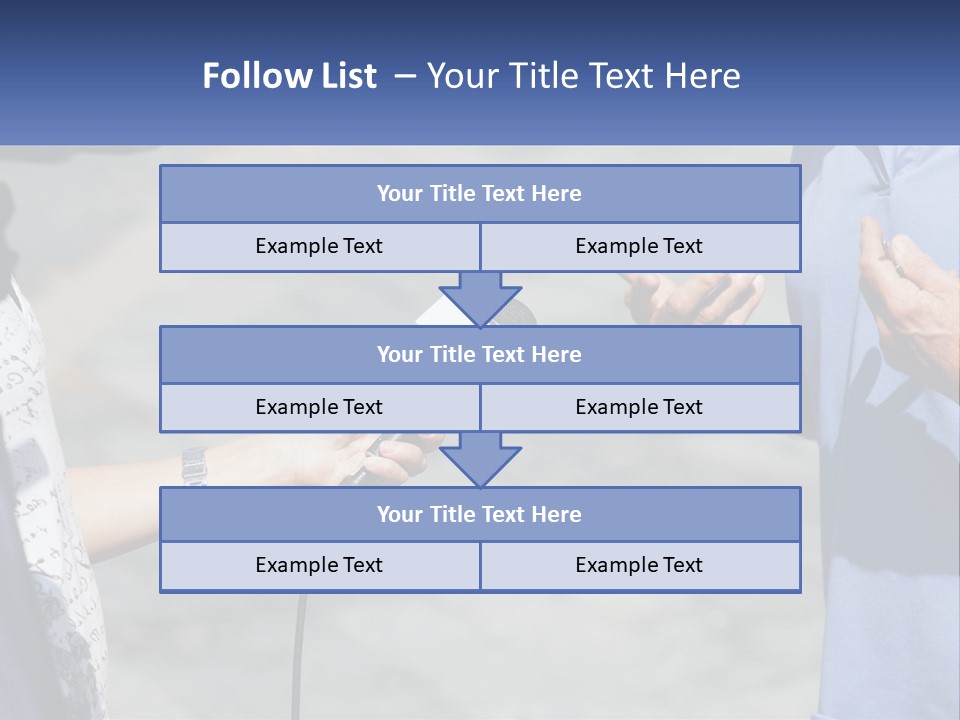 A Person Holding A Microphone With A Microphone In Front Of Them PowerPoint Template