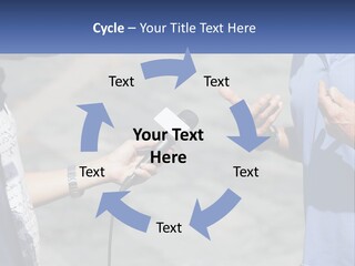 A Person Holding A Microphone With A Microphone In Front Of Them PowerPoint Template