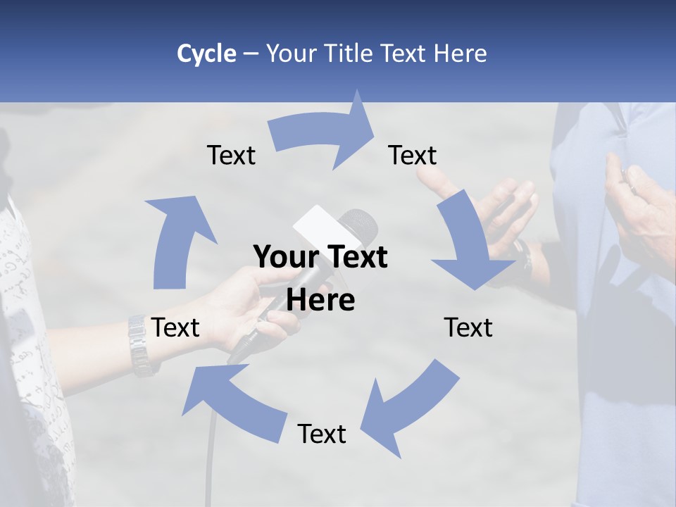 A Person Holding A Microphone With A Microphone In Front Of Them PowerPoint Template