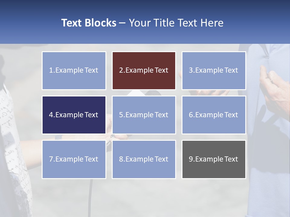 A Person Holding A Microphone With A Microphone In Front Of Them PowerPoint Template