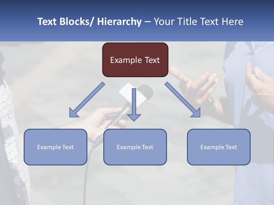 A Person Holding A Microphone With A Microphone In Front Of Them PowerPoint Template