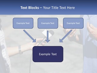 A Person Holding A Microphone With A Microphone In Front Of Them PowerPoint Template