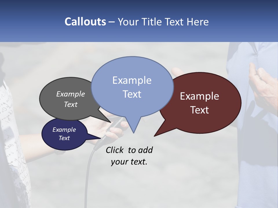 A Person Holding A Microphone With A Microphone In Front Of Them PowerPoint Template