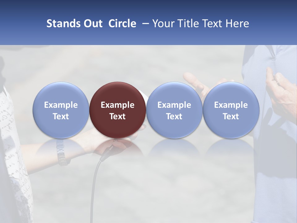 A Person Holding A Microphone With A Microphone In Front Of Them PowerPoint Template