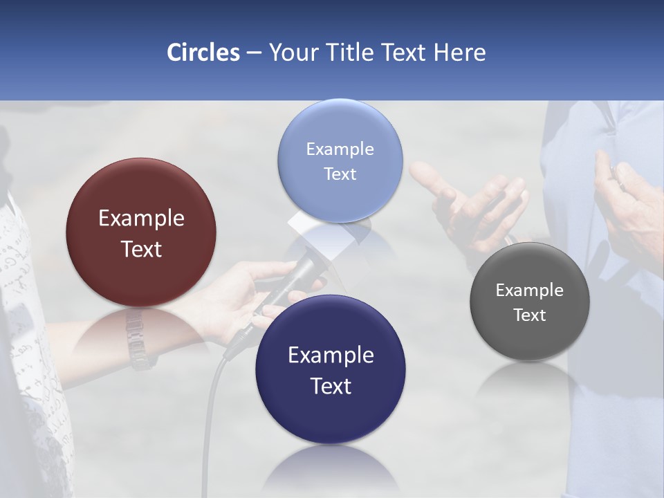 A Person Holding A Microphone With A Microphone In Front Of Them PowerPoint Template