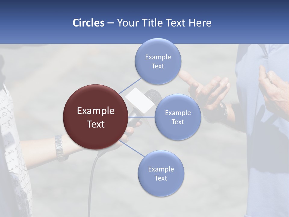 A Person Holding A Microphone With A Microphone In Front Of Them PowerPoint Template