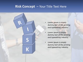 A Person Holding A Microphone With A Microphone In Front Of Them PowerPoint Template