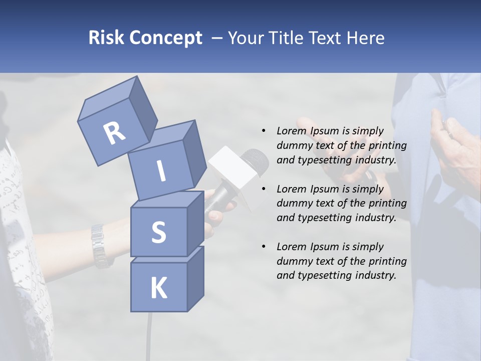 A Person Holding A Microphone With A Microphone In Front Of Them PowerPoint Template