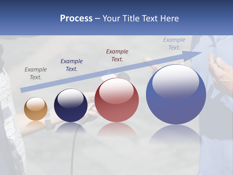 A Person Holding A Microphone With A Microphone In Front Of Them PowerPoint Template