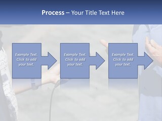 A Person Holding A Microphone With A Microphone In Front Of Them PowerPoint Template