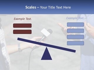 A Person Holding A Microphone With A Microphone In Front Of Them PowerPoint Template