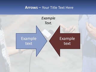 A Person Holding A Microphone With A Microphone In Front Of Them PowerPoint Template