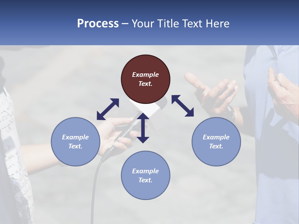 A Person Holding A Microphone With A Microphone In Front Of Them PowerPoint Template