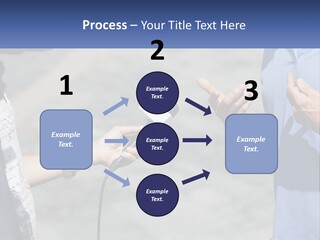 A Person Holding A Microphone With A Microphone In Front Of Them PowerPoint Template