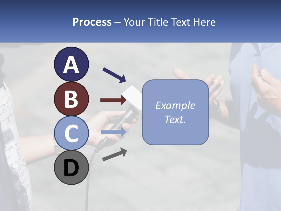A Person Holding A Microphone With A Microphone In Front Of Them PowerPoint Template