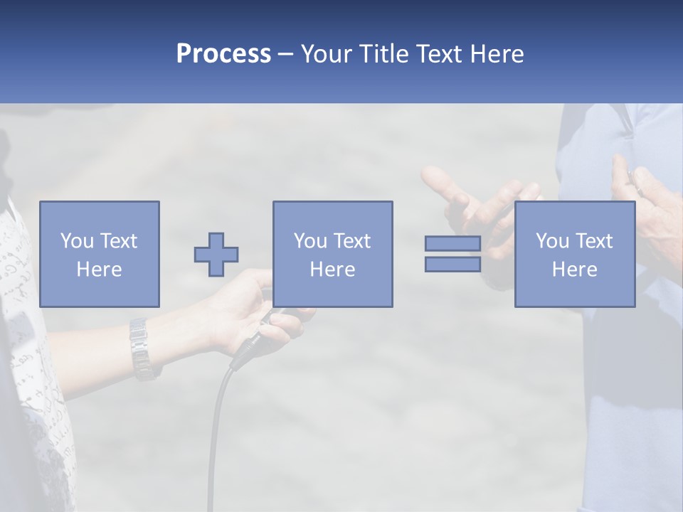 A Person Holding A Microphone With A Microphone In Front Of Them PowerPoint Template