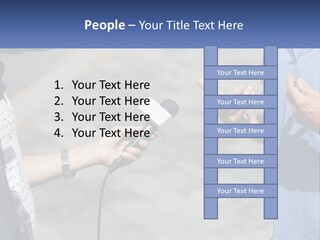 A Person Holding A Microphone With A Microphone In Front Of Them PowerPoint Template