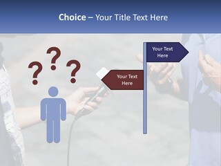 A Person Holding A Microphone With A Microphone In Front Of Them PowerPoint Template