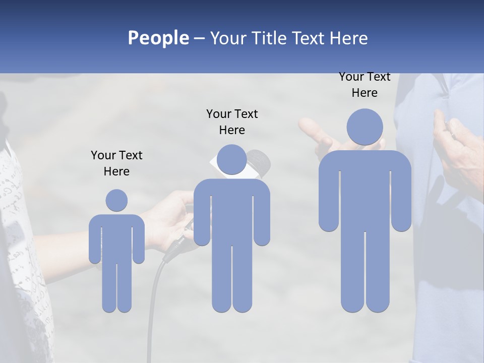 A Person Holding A Microphone With A Microphone In Front Of Them PowerPoint Template